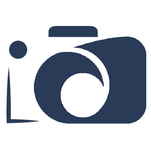 Logo Bleu de QuentinDPhotography représentant un appareil photo.